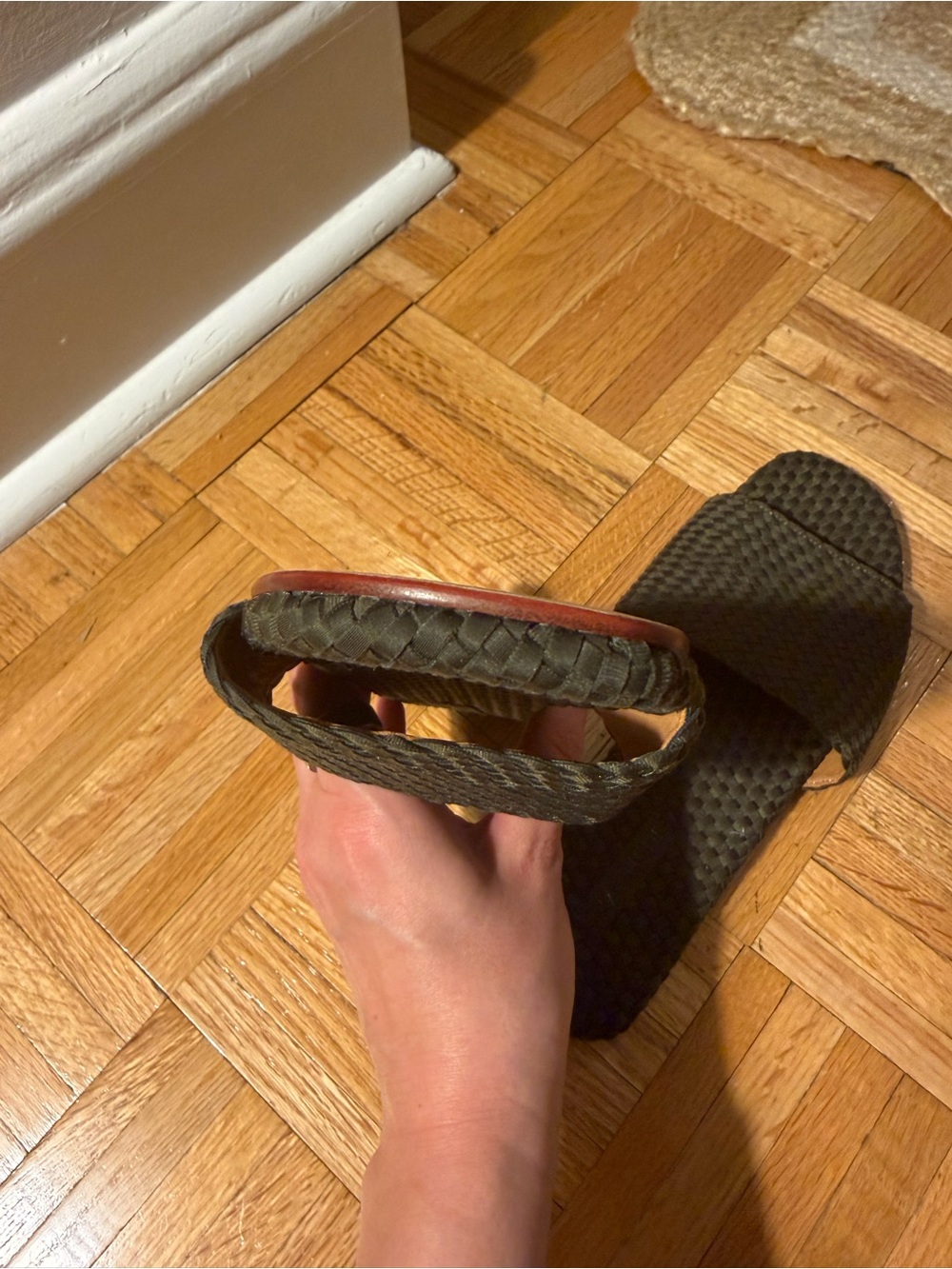 NWOT Naghedi St Barth’s Slide Sandals - Olive - Picture 9 of 12